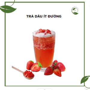 Trà dâu ít đường