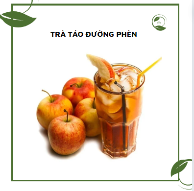 trà táo đường phèn